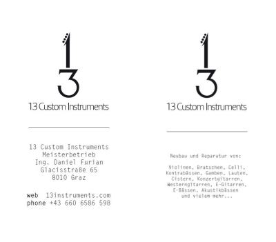 Visitenkarte 13